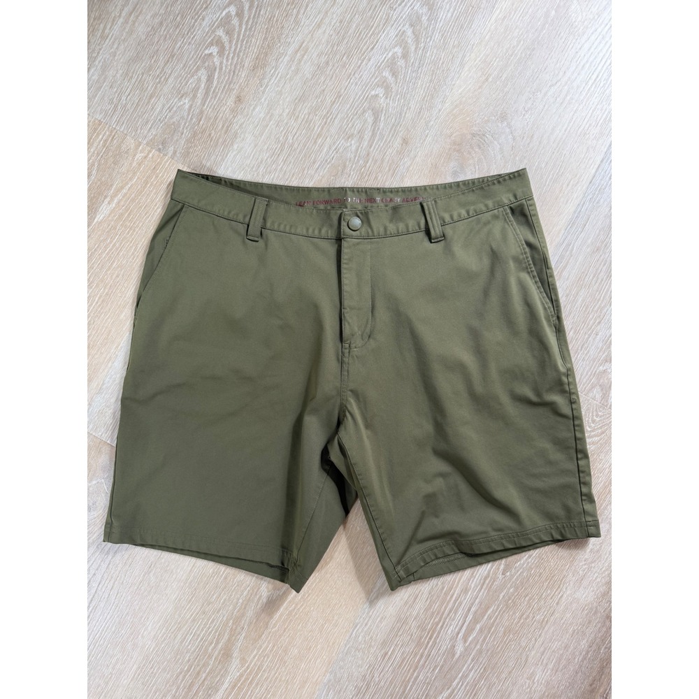 Rhone Commuter Shorts Olive Green - Size 36
